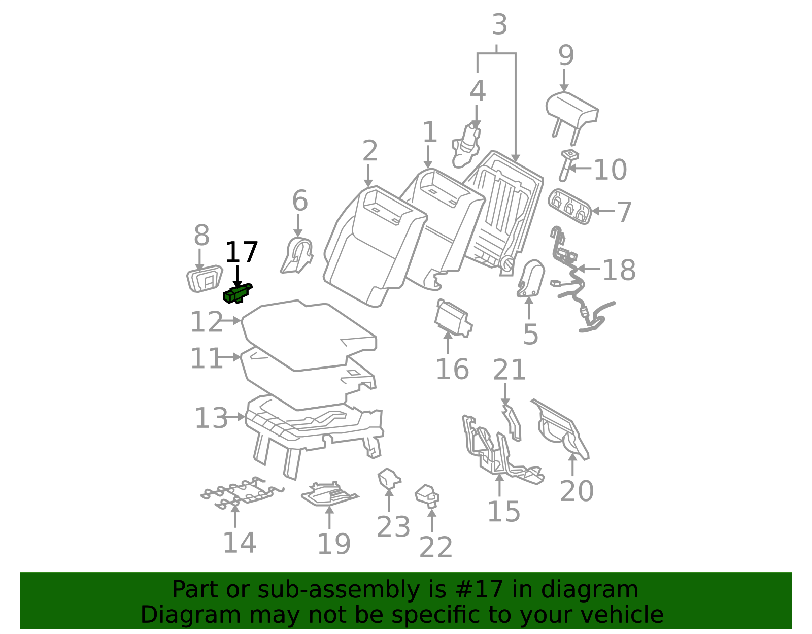 2006-2010 Toyota Sienna Seat Switch 84923-08010-E0 | MotorMotor