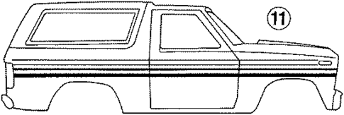 Stripe Tape for 1986 Ford Bronco #5