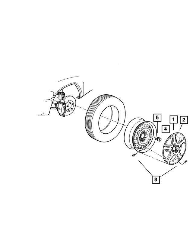 4743065AA - Wheels, Covers and Jacks: Wheel Cover for Mopar Image
