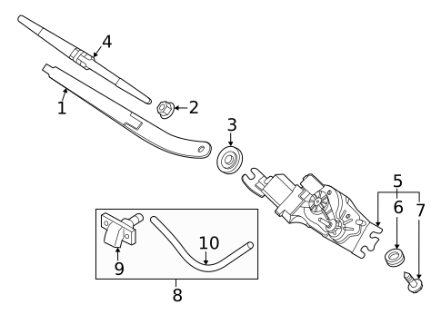 Wiper & Washer Components for 2023 Kia Sportage #2