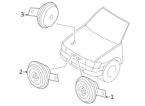 Anti-Theft Components for 2002 Lexus LS430 #0