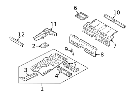 Floor & Rails for 2015 Mini Cooper #2