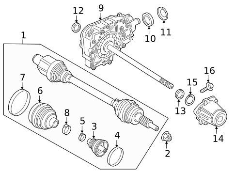 Differential for 2020 Porsche Panamera #0