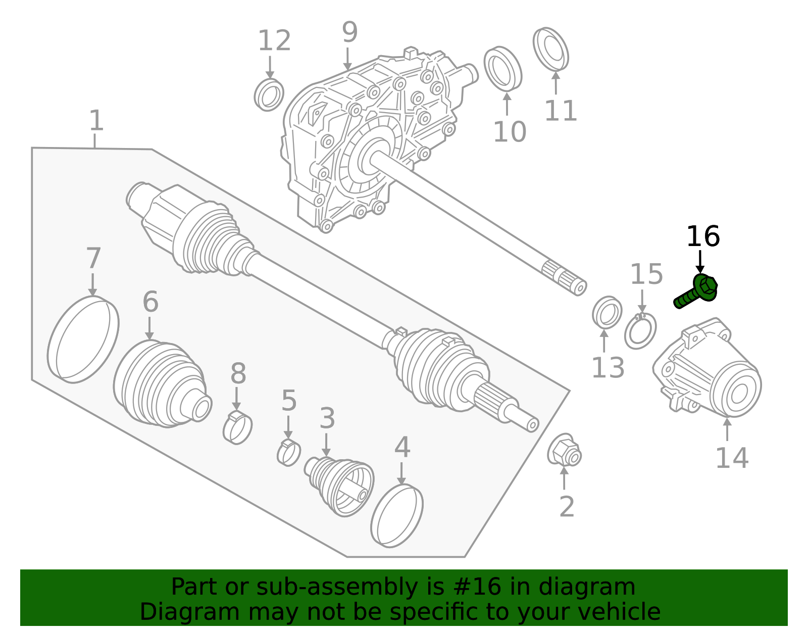 Bracket Mount Bolt - Porsche (N-107-642-01)