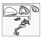 8794053A60B2 - : Mirror Assembly for Lexus: IS300, IS350, IS500 Image