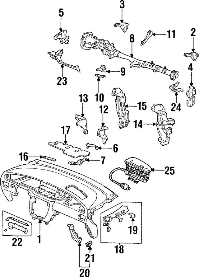 90609SL9900 - : Genuine Honda Speaker Cover Clip - 90609-SL9-900 for Honda Image