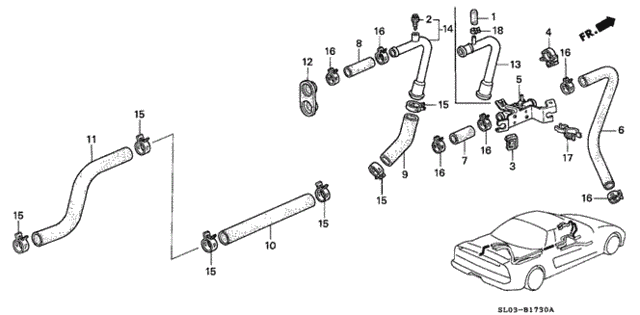 Water Valve for 1992 Acura NSX #0