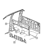 55350923AI - Interior Trim: Panel Inner Silencer for Mopar Image