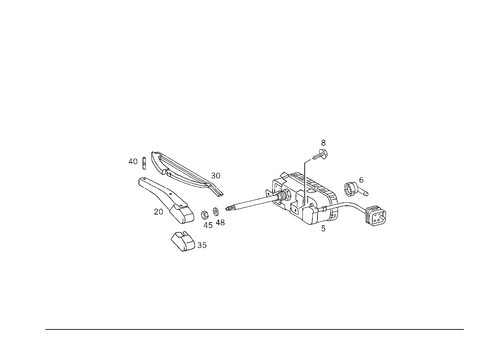 Headlamp Wiper/Washer for 1997 Mercedes-Benz C230 #0