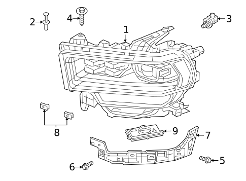 Headlamp Components for 2022 Ram 3500 #0