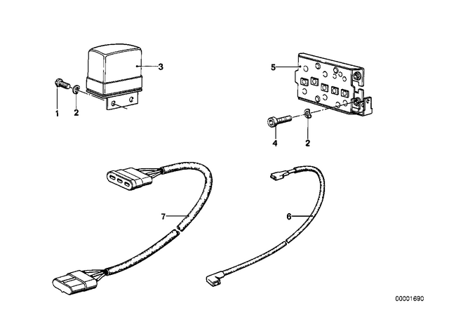 7119932098 - Engine Electrical System: Wave Washer - B5 for BMW-Motorrad Image