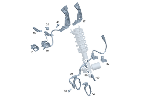 Rear Axle Wiring for 2024 Mercedes-Benz AMG GT 55 #0