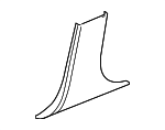 C2Z31328AMS - BODY: Lower Center Pillar Trim for Jaguar Image