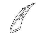 C2Z23194AMN - : Upper Center Pillar Trim for Jaguar Image