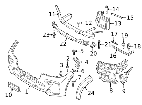 Bumper & Components - Front for 2021 BMW X7 #1