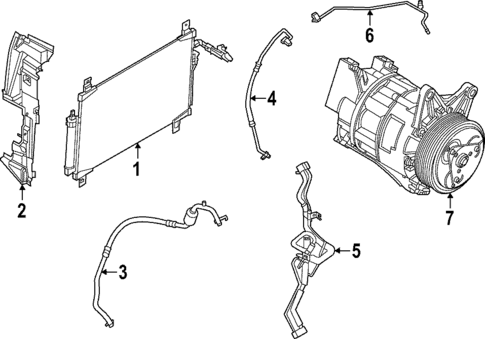 Condenser, Compressor & Lines for 2025 Nissan Pathfinder #0