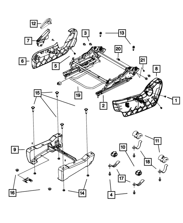 1YK69DX9AA - Interior Trim: Recliner Handle for Mopar Image