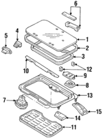 8942563900 - : Hinge for Honda: Passport Image