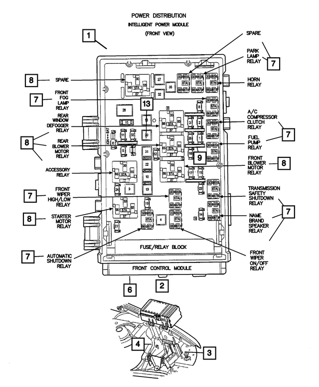 5134705AA - Electrical: Power Distribution Center Cover for Mopar Image