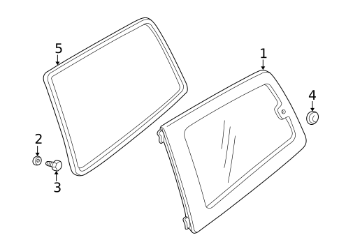 Glass & Hardware for 2007 Mitsubishi Endeavor #1