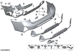 51125A1BF91 - : Mount For Bumper, Left Rear Center for BMW Image