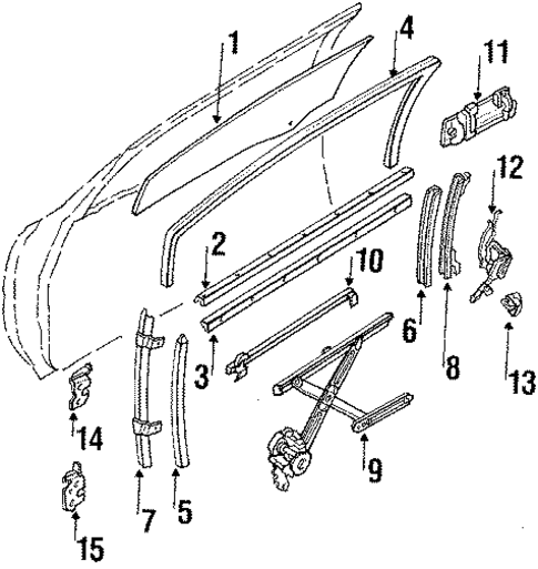 Front Door for 1991 Toyota Corolla #0