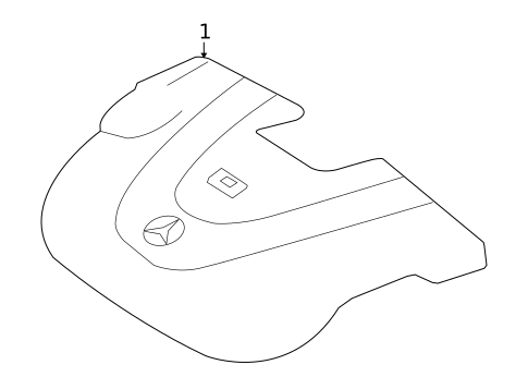 Engine Appearance Cover for 2009 Mercedes-Benz SLK 300 #0