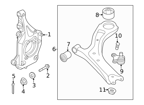 Suspension Components for 2023 Kia EV6 #1