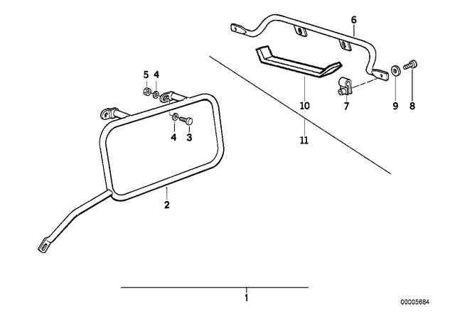 7129905536 - Frame and Mounting Parts: Isa Screw - M6X16-8.8-ZNNIV for BMW-Motorrad Image