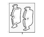 34116852253 - Brakes: Brake Pads for BMW Image