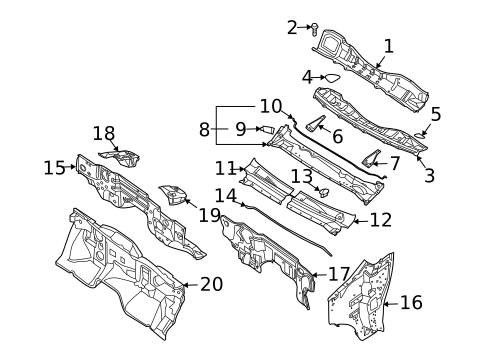 Cowl for 2004 INFINITI QX56 #0
