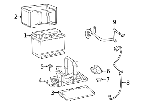 Battery & Related Components for 2021 Jeep Compass #0