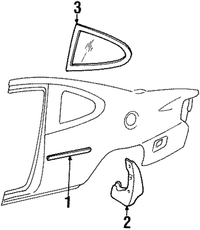 XS4Z16A550BA - Body: Mud Guard for Ford: Escort Image