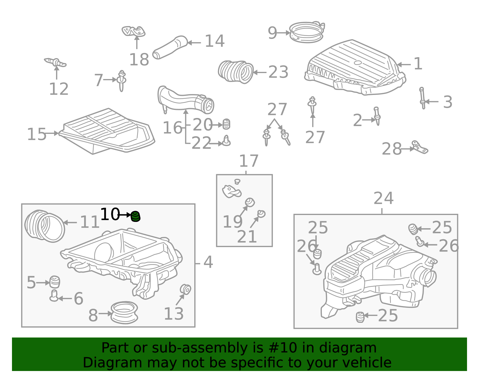 Air Cleaner Body Mount Bushing 17213-P13-000 | Clark Knapp Honda