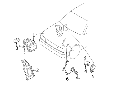 ABS Components for 2002 INFINITI Q45 #0