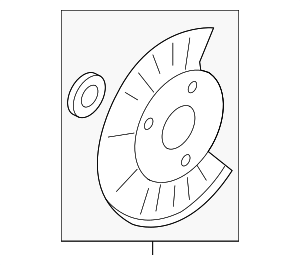 BRDS45 - Brakes: Motorcraft™ Brake Dust Shield for Ford Image