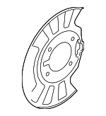 41150ZZ70A - Brakes: Brake Dust Shield for Nissan Image