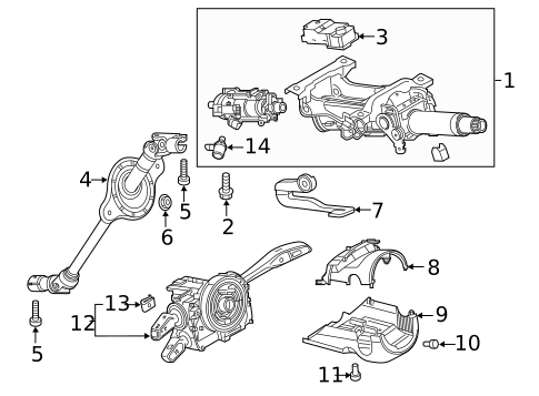 Steering Column Assembly for 2018 Audi S5 #2