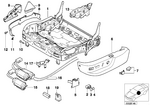 61316910717 - Seats: Switch Seat Adjusting Front Left for BMW Image