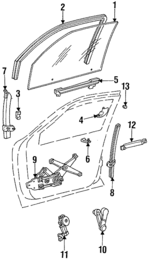 E3SZ6322380B - Body: Glass Stabilizer for Lincoln: Mark VII | Mercury: Sable Image