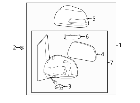 Outside Mirrors for 2019 Toyota Sienna #0