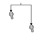 986185 - Body: Seat Belt Receptacle Bolt for Volvo Image