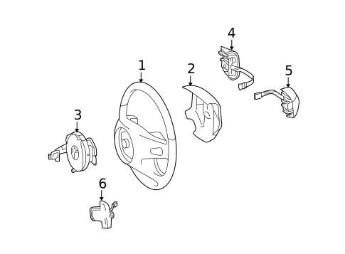 Steering Wheel & Trim for 2009 Mercedes-Benz ML63 AMG #0