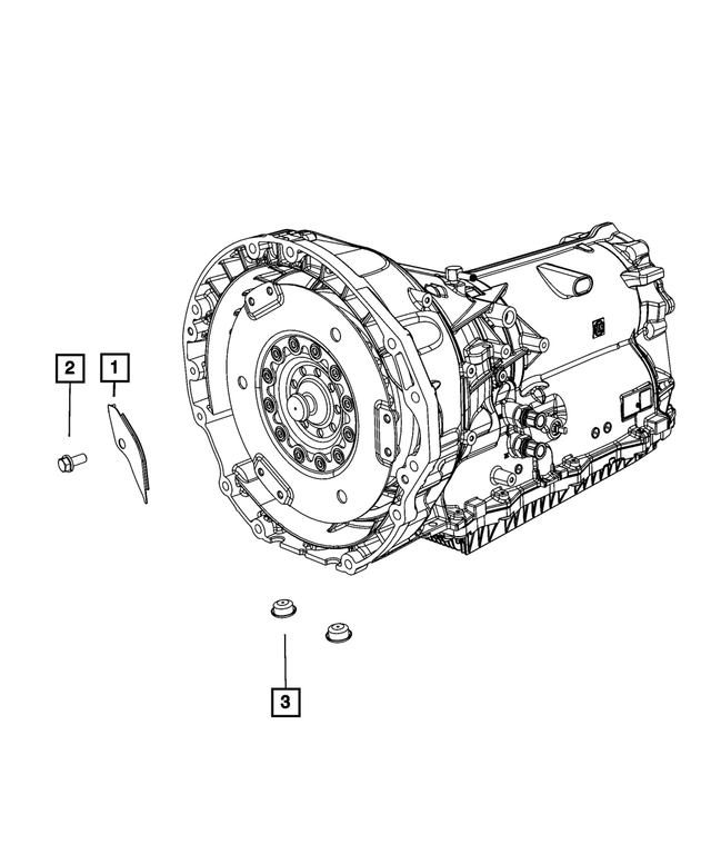 6102411AA - 845RE; 8-Speed; Automatic Transmission: Hex Head Bolt And Washer for Mopar Image