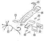 56009380AC - Instrument Panel and Radios and Consoles: Compass Temperature Module for Mopar Image