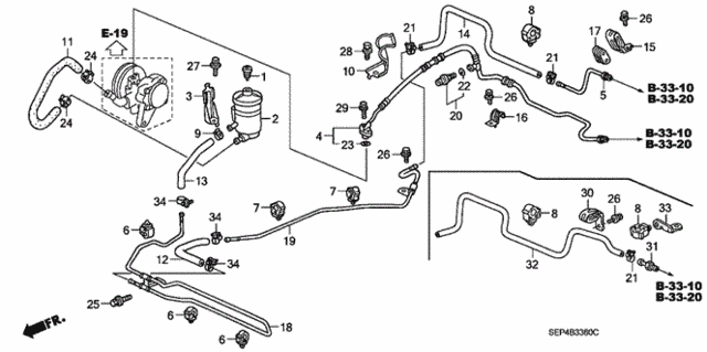 P.S. Lines (1) for 2004 Acura TL #0