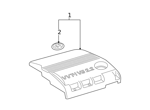Engine Appearance Cover for 2007 Toyota Solara #0