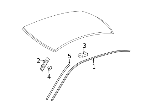 Exterior Trim - Roof for 2009 Mercedes-Benz E320 #0