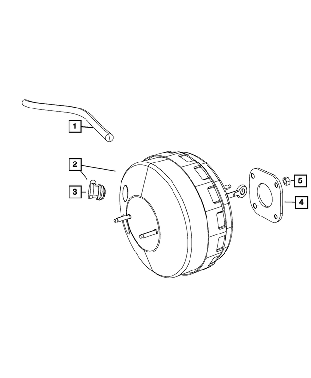 52089996AD - : Brake Booster Vacuum Hose for Mopar Image