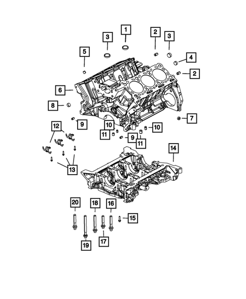 Cylinder Block for 2023 Ram 1500 #0
